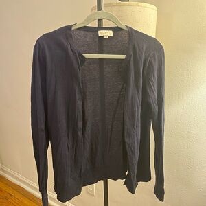 LOFT Navy Open-Front Women's Cardigan Sweater